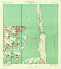 Port Isabel 1934 topographic map thumbnail