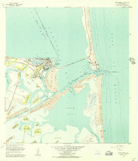 Port Isabel 1955 topographic map thumbnail