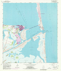 Port Isabel 1955 topographic map thumbnail