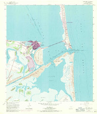Port Isabel 1955 topographic map thumbnail