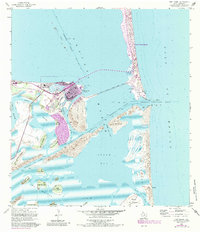 Port Isabel 1955 topographic map thumbnail
