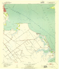Port Lavaca East 1952 topographic map thumbnail
