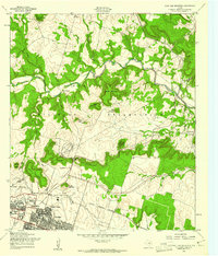 Post Oak Mountain 1958 topographic map thumbnail