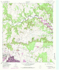 Post Oak Mountain 1958 topographic map thumbnail