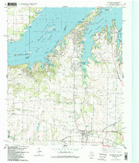 Pottsboro 1982 topographic map thumbnail