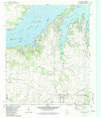 Pottsboro 1982 topographic map thumbnail