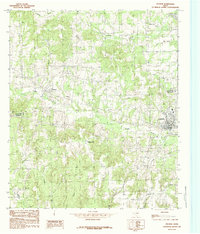 Poynor 1984 topographic map thumbnail