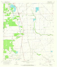 Rosharon 1963 topographic map thumbnail