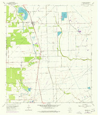 Rosharon 1963 topographic map thumbnail