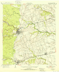 Round Rock 1951 topographic map thumbnail