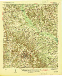 Rusk 1945 topographic map preview