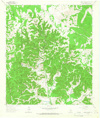 Sabinal Canyon 1964 topographic map thumbnail