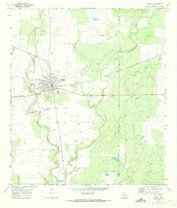 Sabinal 1970 topographic map thumbnail