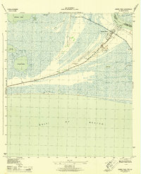 Sabine Pass 1944 topographic map thumbnail