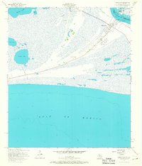 Sabine Pass 1957 topographic map thumbnail