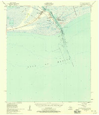 Sabine Pass 1957 topographic map thumbnail
