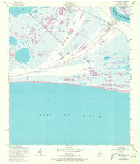 Sabine Pass 1957 topographic map thumbnail