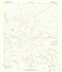 Saddle Butte 1970 topographic map thumbnail