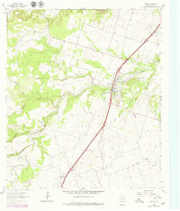 Salado 1964 topographic map preview