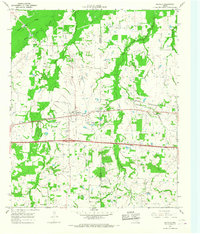 Saltillo 1964 topographic map preview