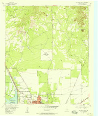 San Angelo North 1957 topographic map thumbnail