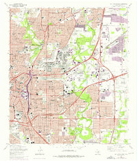 San Antonio East 1967 topographic map thumbnail