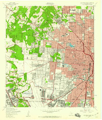 San Antonio West 1953 topographic map thumbnail