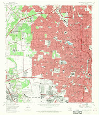 San Antonio West 1967 topographic map thumbnail