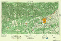 San Antonio 1957 topographic map thumbnail