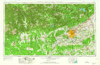 San Antonio 1954 topographic map thumbnail