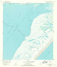 St. Charles Bay SW 1952 topographic map thumbnail