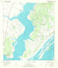 St. Charles Bay 1952 topographic map thumbnail