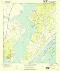 St. Charles Bay 1952 topographic map thumbnail