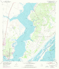 St. Charles Bay 1952 topographic map thumbnail