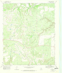 T-O Creek 1969 topographic map thumbnail