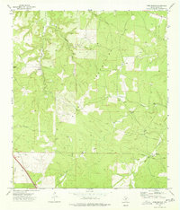 Tobe Branch 1974 topographic map thumbnail