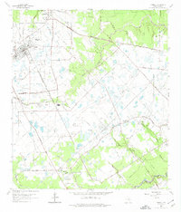 Tomball 1962 topographic map preview