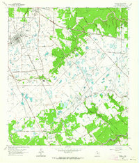 Tomball 1962 topographic map preview