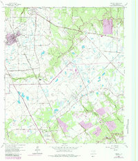 Tomball 1962 topographic map preview