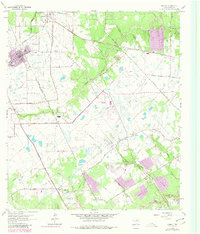 Tomball 1962 topographic map preview