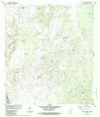 Tordillo Creek 1984 topographic map thumbnail