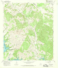 Travis Peak 1966 topographic map thumbnail