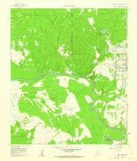 Trinity West 1960 topographic map thumbnail