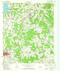 Troup East 1973 topographic map thumbnail