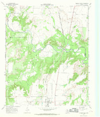 Truscott North 1966 topographic map thumbnail