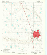 Tulia 1965 topographic map preview
