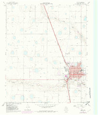 Tulia 1965 topographic map preview