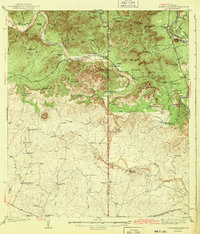 Turkey Mountain 1943 topographic map thumbnail