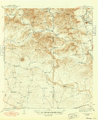 Turkey Mountain 1943 topographic map thumbnail