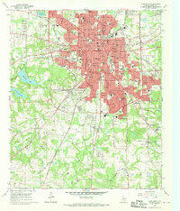 Tyler South 1966 topographic map preview